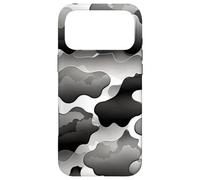 Carcasa para iPhone 17 Pro MAX Storm Cloud Camo Monocromo Abstracto Estado de ánimo Diseño de Obra de Arte