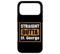 Carcasa para iPhone 17 Pro MAX Straight Outta St. George Utah USA Retro Envejecido Vintage