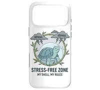 Carcasa para iPhone 17 Pro MAX Stress Free Zone My Shell My Rules Caja de Salud Mental Tortuga