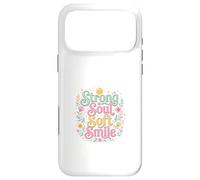 Carcasa para iPhone 17 Pro MAX Strong Soul Soft Smile Floral Diseño Inspirador