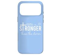 Carcasa para iPhone 17 Pro MAX Stronger Than The Storm Christian Faith Over Fear Psalm 93 4