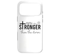 Carcasa para iPhone 17 Pro MAX Stronger Than The Storm Psalm 93 4 Christian Faith Over Fear