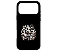 Carcasa para iPhone 17 Pro MAX Su Gracia me Encuentra diseño de Dios Cristiano