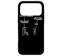 Carcasa para iPhone 17 Pro MAX Sudo Make Sandwich Divertido Linux