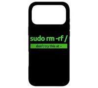Carcasa para iPhone 17 Pro MAX «Sudo RM -RF/» Programación de Ropa Estilo sudo con Humor y Orgullo Nerd