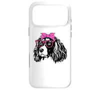 Carcasa para iPhone 17 Pro MAX süße English Springer Spaniel Bandana Brille