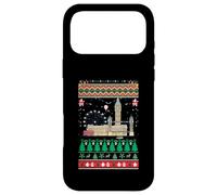 Carcasa para iPhone 17 Pro MAX Suéter Feo de Navidad de Londres Big-Ben Holiday Travel UK