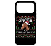 Carcasa para iPhone 17 Pro MAX Suéter navideño de Tennessee Walker Horse, Feo, con Forma de Caballo