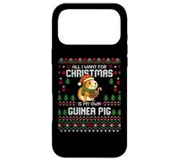 Carcasa para iPhone 17 Pro MAX Suéter navideño Feo de Dear Santa Guinea Pigs
