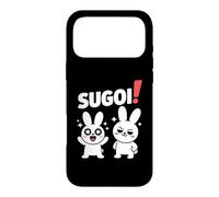 Carcasa para iPhone 17 Pro MAX Sugoi! Funny Chibi Anime Bunny Kawaii Manga Comedia