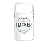 Carcasa para iPhone 17 Pro MAX Sunday Hacker Golf Club Golfista Divertido Fin de Semana