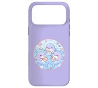 Carcasa para iPhone 17 Pro MAX Super Cute Delfines Comiendo Sopa Dumplings Anime Ocean Design