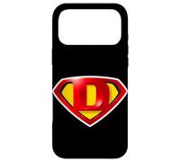 Carcasa para iPhone 17 Pro MAX Super D Hero Alphabet Cute Initial Monogram Letter D Logo