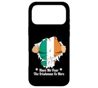 Carcasa para iPhone 17 Pro MAX Superhéroe Bandera Irlandesa no Tiene Miedo de Que el irlandés esté aquí