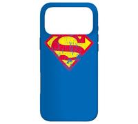 Carcasa para iPhone 17 Pro MAX Superman Classic Yello & Red Logo Distressed