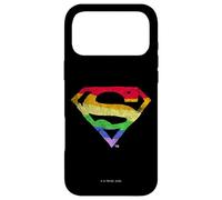 Carcasa para iPhone 17 Pro MAX Superman Rough Rainbow Pride Logo