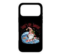 Carcasa para iPhone 17 Pro MAX Surf's Up - Divertido gnomo navideño de Papá Noel