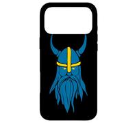 Carcasa para iPhone 17 Pro MAX Swedish Sweden Viking Helmet with Horns Scandinavian Warrior