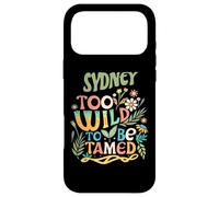 Carcasa para iPhone 17 Pro MAX Sydney Name Cute Retro Girls Wildflower Sydney Name