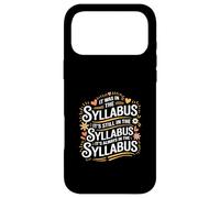 Carcasa para iPhone 17 Pro MAX Syllabus Always Was Still Is Always Will Be -