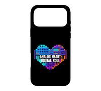 Carcasa para iPhone 17 Pro MAX Synth Music Producer Analog Heart Digital Soul