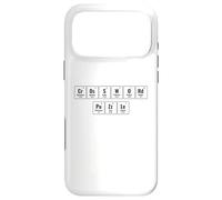 Carcasa para iPhone 17 Pro MAX Tabla Periódica De Elementos Crucigrama Cruciverbalista