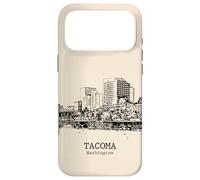 Carcasa para iPhone 17 Pro MAX Tacoma Washington Vintage Horizonte Dibujo