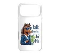 Carcasa para iPhone 17 Pro MAX Talk Derby To Me Funny Cool Racing Horse Men Women