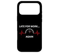 Carcasa para iPhone 17 Pro MAX Tarde para EL Trabajo Car Guy Red EKG Tacómetro Racing Guy
