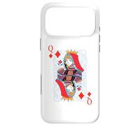 Carcasa para iPhone 17 Pro MAX Tarjeta de Blackjack de Cartas de póquer de Queen of Diamonds