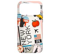 Carcasa para iPhone 17 Pro MAX Tarjeta de embarque de Viaje de Nueva York NYC JFK Adventure