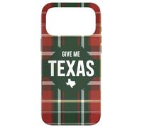 Carcasa para iPhone 17 Pro MAX Tartán a Cuadros Texas Lone Star Pride Give Me Texas
