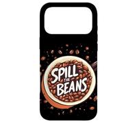 Carcasa para iPhone 17 Pro MAX Taza de café Fresca con declaración de expresión de Spill The Beans