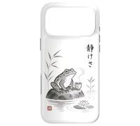 Carcasa para iPhone 17 Pro MAX Té japonés Sumi-e Frog Art Zen Ink Wash Serenity