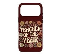 Carcasa para iPhone 17 Pro MAX Teacher of The Year Cute Floral Teacher Appreciation