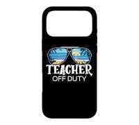Carcasa para iPhone 17 Pro MAX Teacher Off Duty Gafas de Sol Palm Tree Beach Sunset