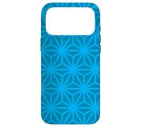 Carcasa para iPhone 17 Pro MAX Teal Blue Cubes Hexagons Triangles Box Mesh Pattern