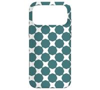 Carcasa para iPhone 17 Pro MAX Teal White Circle with Corners Star Oceanic Nautical Pattern