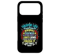 Carcasa para iPhone 17 Pro MAX Teatro Vida Nerd Actor Musical Teatro Audiciones Ensayos