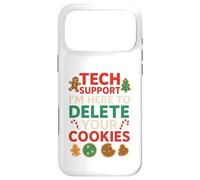 Carcasa para iPhone 17 Pro MAX Tech Support Christmas Cookies Lover Women Men Funny