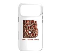 Carcasa para iPhone 17 Pro MAX Teclas de Pulgar Izquierdo Fagot con Letra B Muy Grande