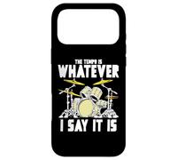 Carcasa para iPhone 17 Pro MAX Tempo Is Whatever I Say It Is Retro Drum Grunge Vintage