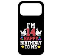 Carcasa para iPhone 17 Pro MAX Tengo 14 años, Feliz cumpleaños para mí, Divertido cumpleaños para un niño de 14 años