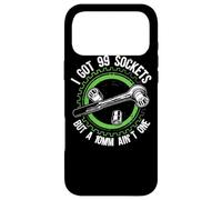 Carcasa para iPhone 17 Pro MAX Tengo 99 enchufes Pero un Coche mecánico de 10 mm no es uno