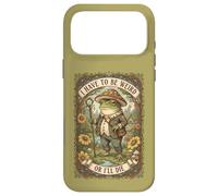 Carcasa para iPhone 17 Pro MAX Tengo Que ser Weird or Die Frog Vintage Cottagecore
