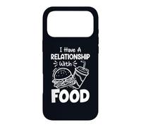 Carcasa para iPhone 17 Pro MAX Tengo una relación con la Comida Humor Divertido Amantes de la Comida rápida