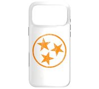 Carcasa para iPhone 17 Pro MAX Tennessee Flag, Vintage Distressed Print Tennessee Tri-Star