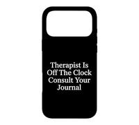 Carcasa para iPhone 17 Pro MAX Terapeuta Off Clock Consulte su Diario Terapia Consejería