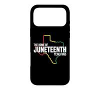 Carcasa para iPhone 17 Pro MAX Texas El Hogar De Juneteenth 1865 TX Negro Libertad Esclavitud