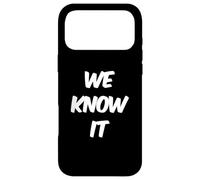 Carcasa para iPhone 17 Pro MAX Texto de Humor Divertido Divertido para la Gente Citas Divertidas Lo conocemos